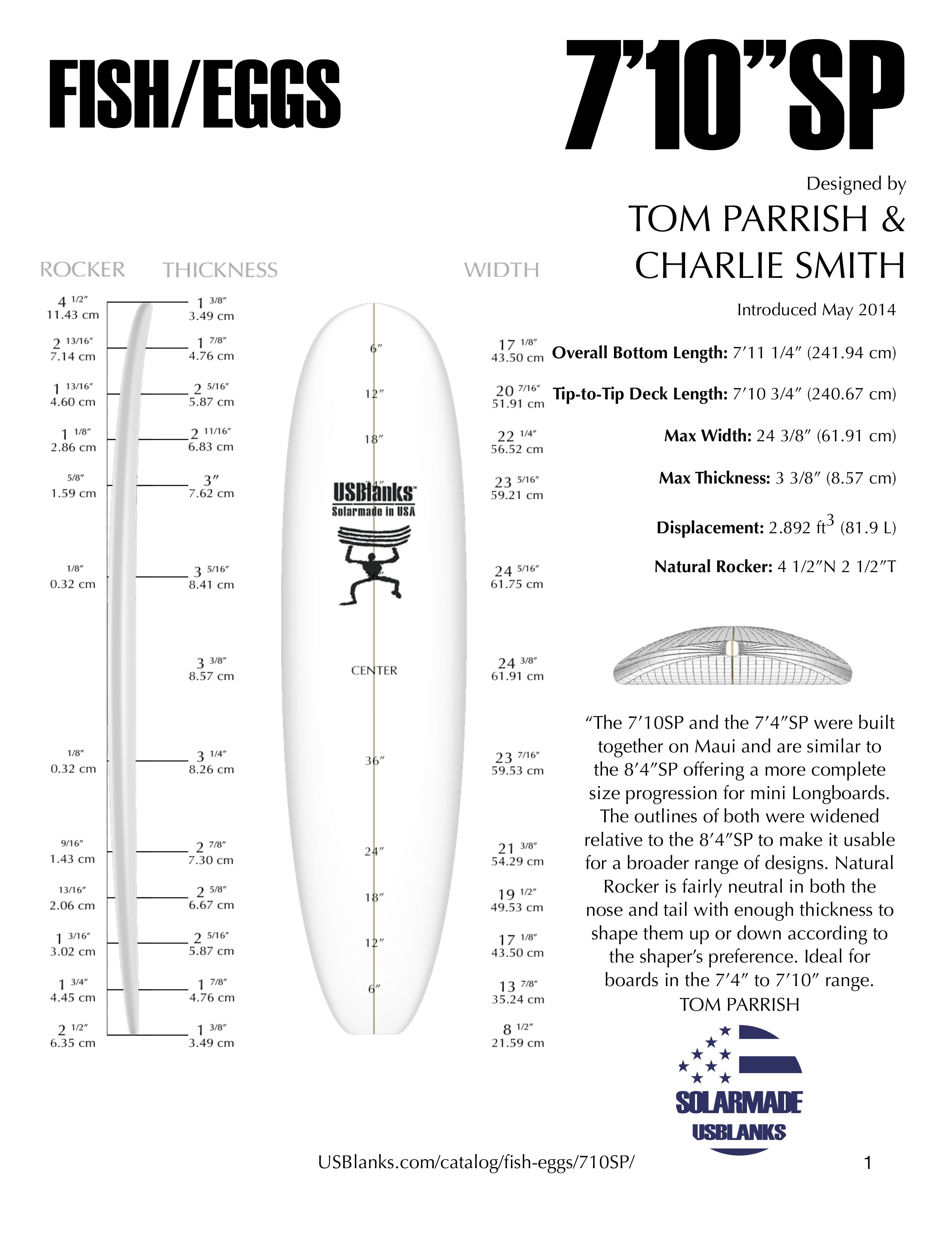 Us blanks 7'4''SP